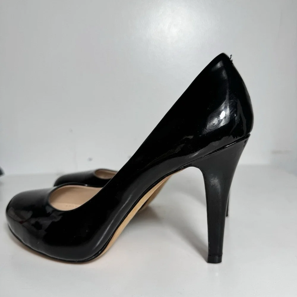Sala Fifth Av Women's Selena Black Pattern Leather‎ Shoes Sz 6.5